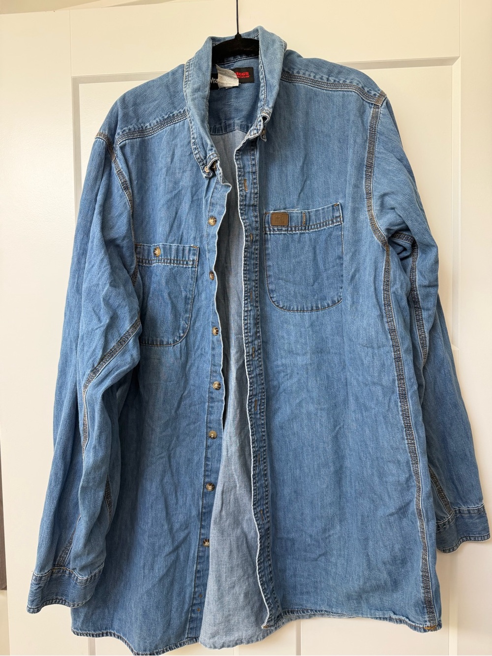 Wrangler RIGGS Workwear Denim Shirt Men’s 3XT Big Tall